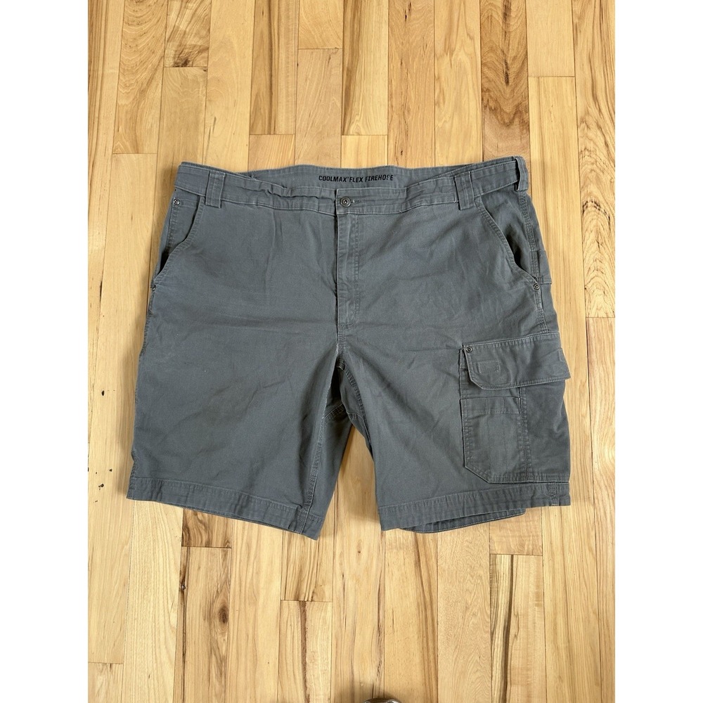 Duluth Trading Flex Fire Hose Cargo Shorts Men's 48 Gunmetal Gray Relaxed Fit